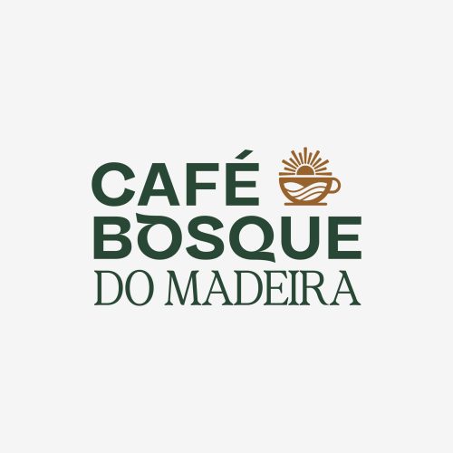 Logo horizontal fundo branco - Café bosque do madeira